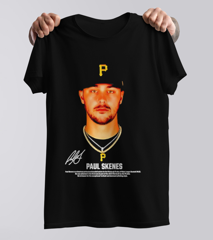 Paul Skenes Pittsburgh Pirates American Professional Baseball Player T-Shirt