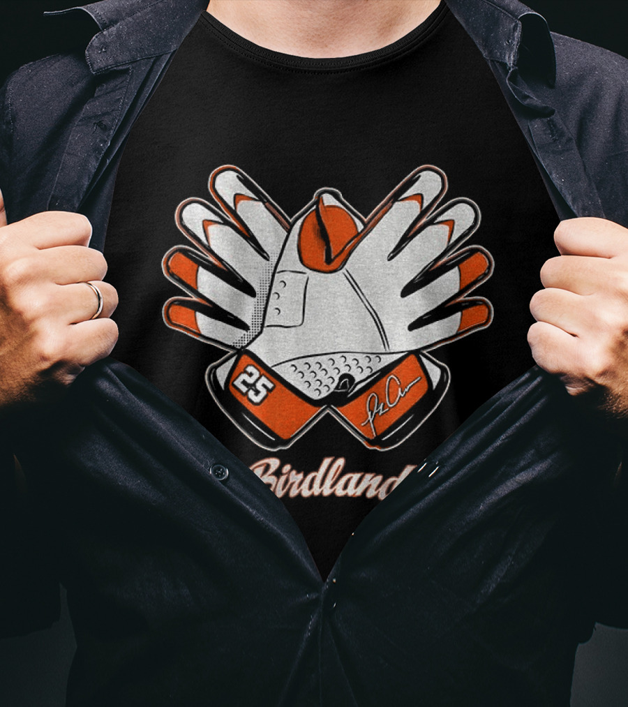 Birdland Bird Hands Celebration Pete Alonso Signature 25 T-Shirt