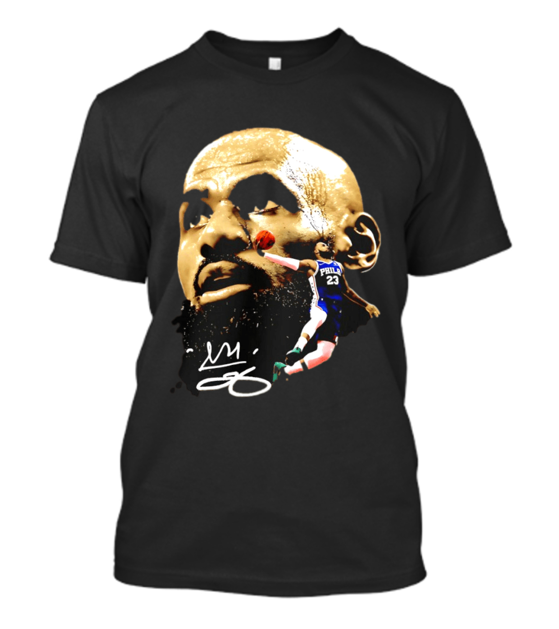 LeBron James Philadelphia 23 Dunk GOAT Signature T-Shirt