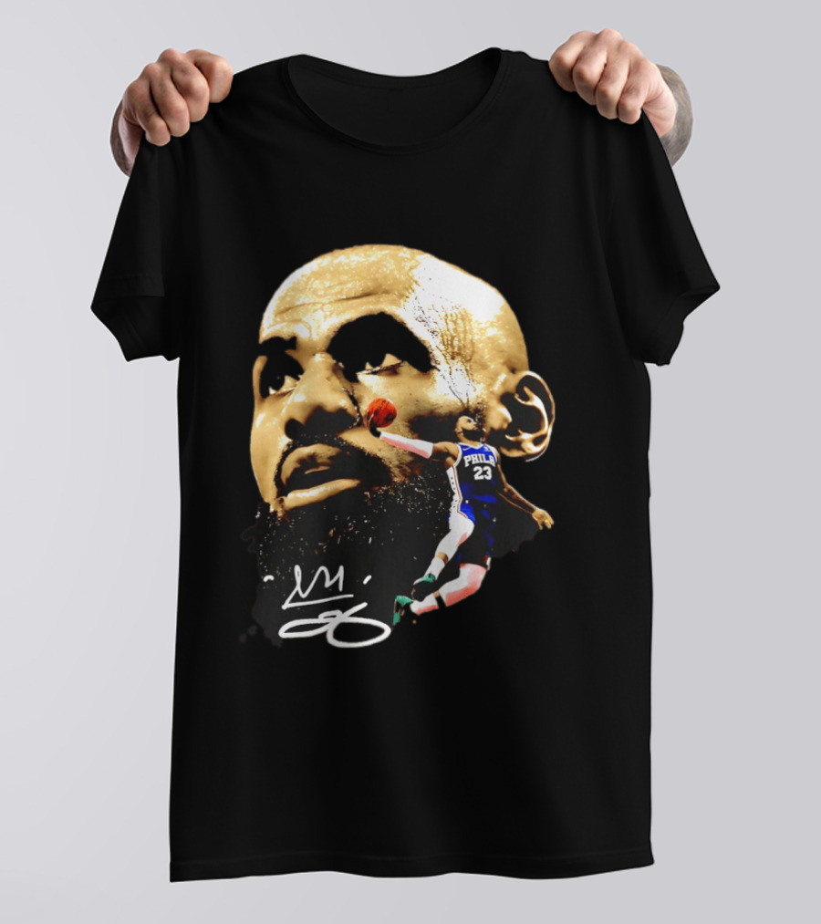 LeBron James Philadelphia 23 Dunk GOAT Signature T-Shirt