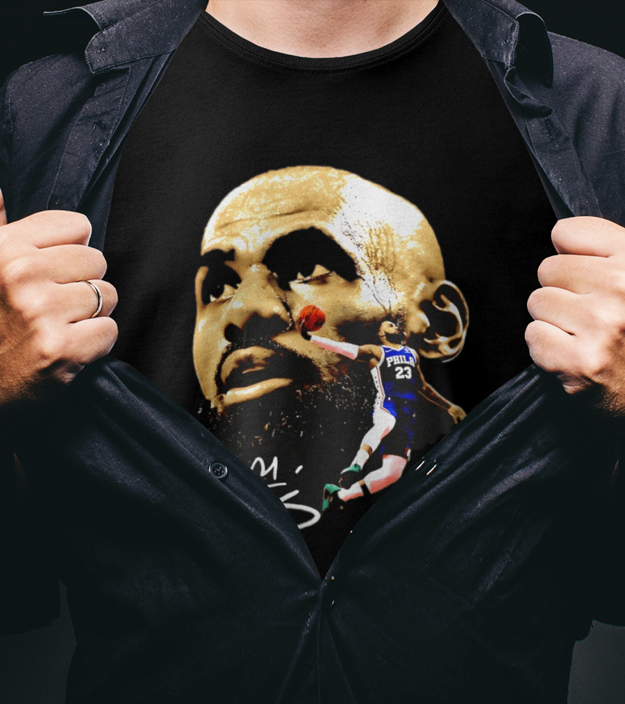 LeBron James Philadelphia 23 Dunk GOAT Signature T-Shirt
