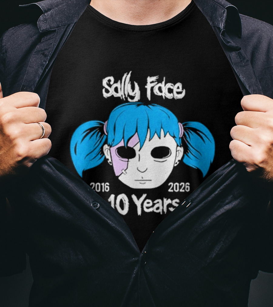 Sally Face 10 Years Anniversary 2016 2026 T-Shirt