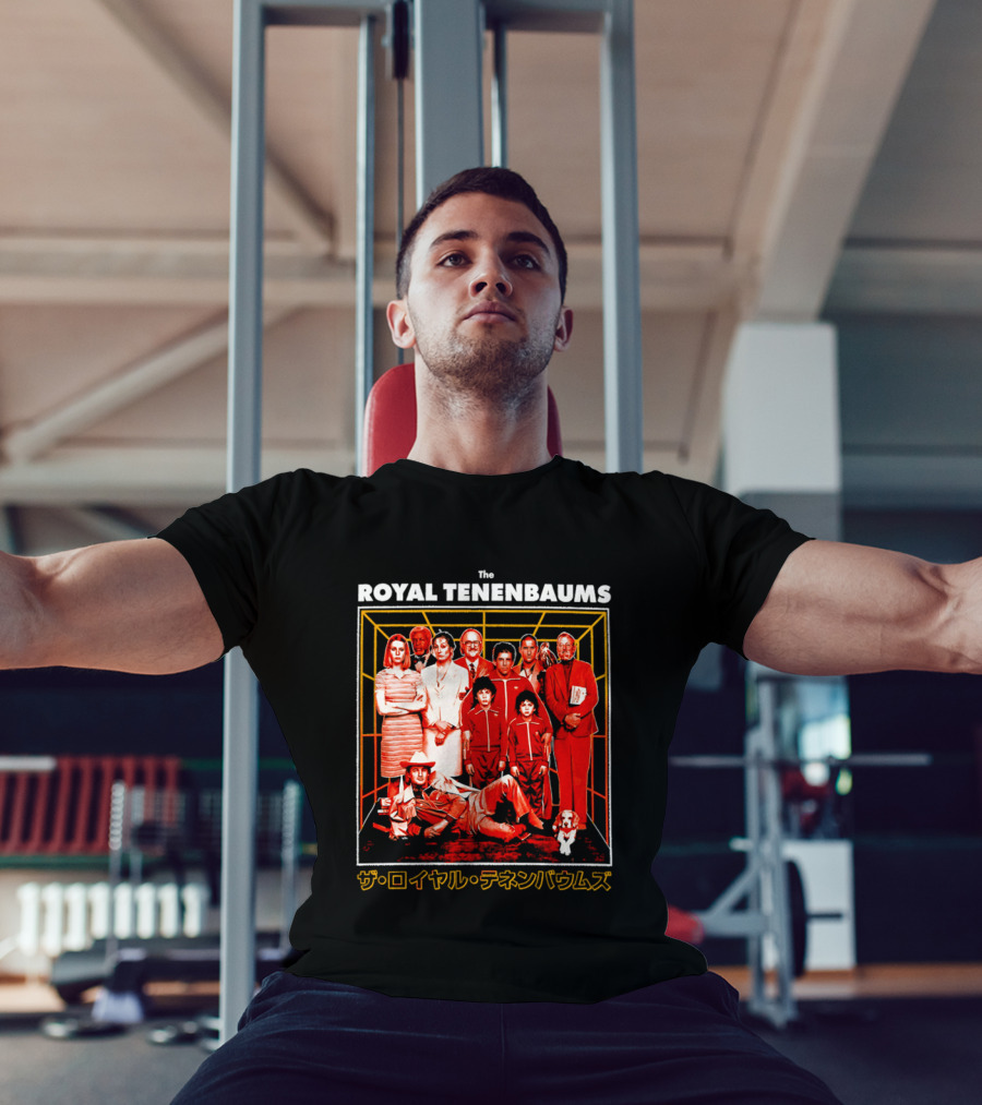 The Royal Tenenbaums Movie Cast Retro Japanese T-Shirt