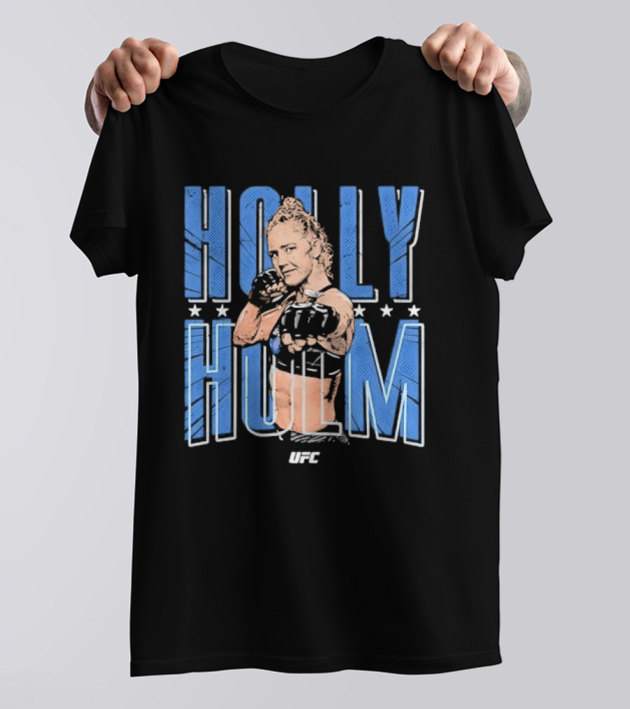 UFC Holly Holm Fighter Halftone Stars T-Shirt
