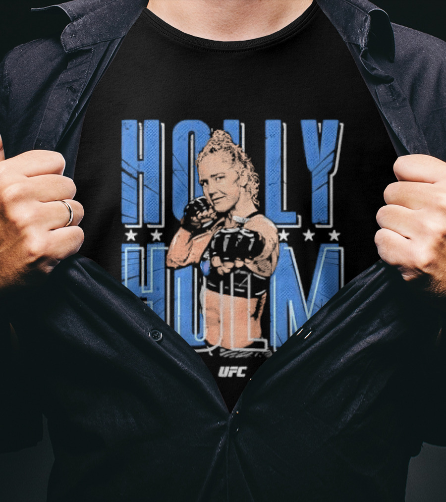 UFC Holly Holm Fighter Halftone Stars T-Shirt