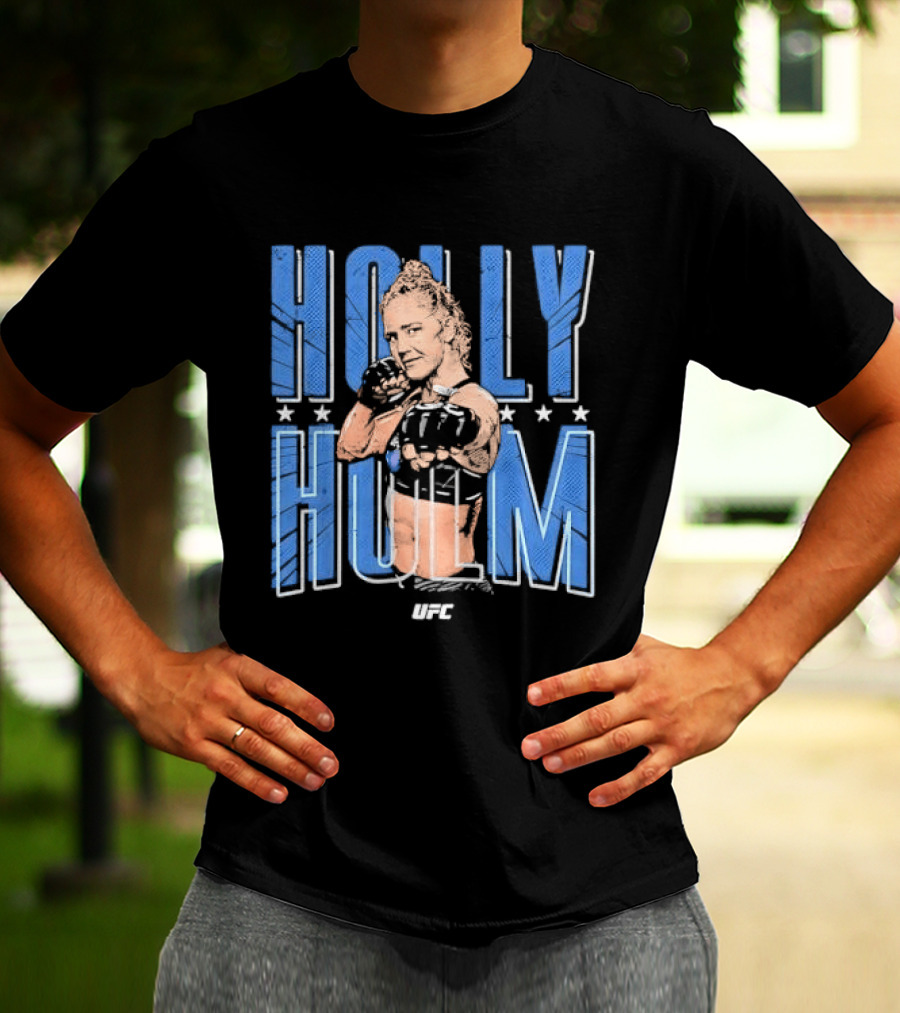 UFC Holly Holm Fighter Halftone Stars T-Shirt
