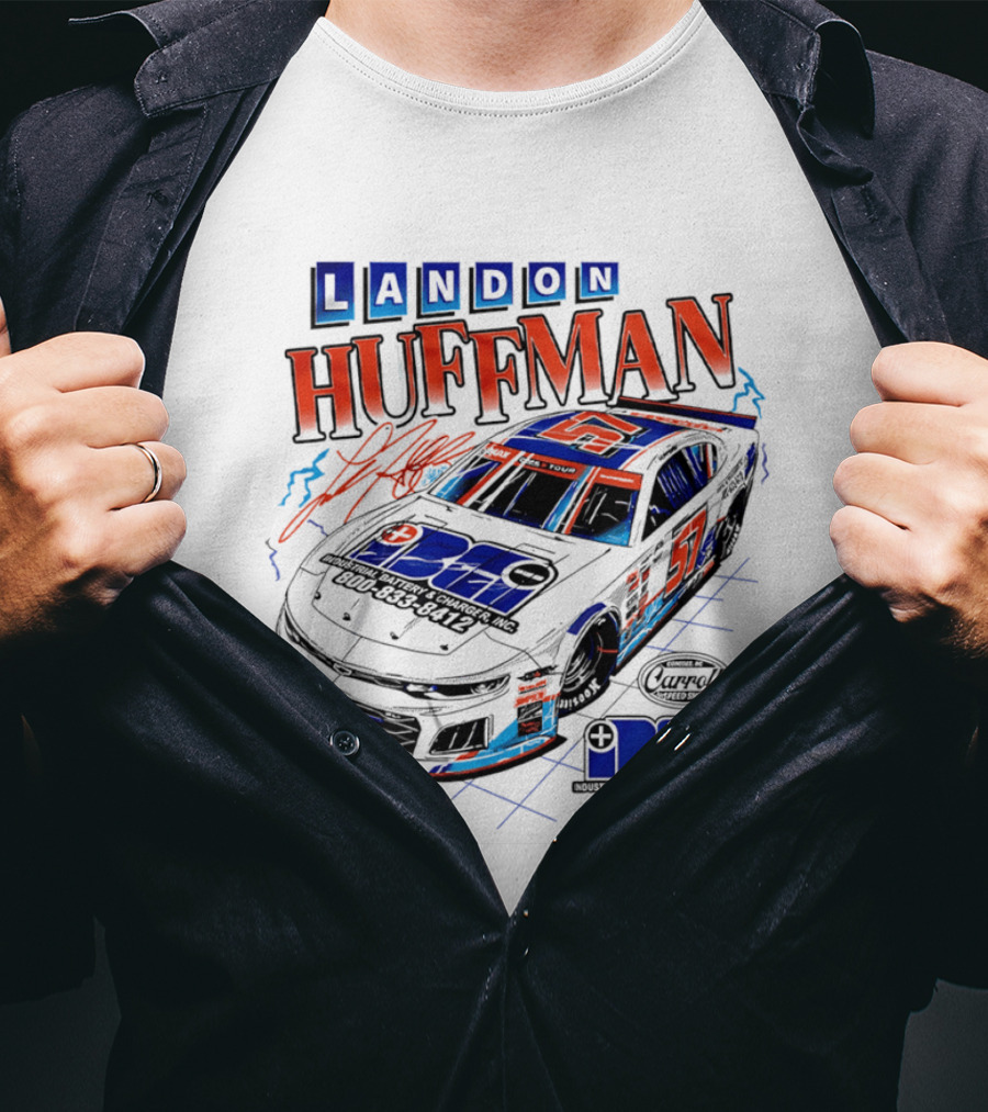 Landon Huffman 2026 Cars Tour Fully Charged Racing T-Shirt
