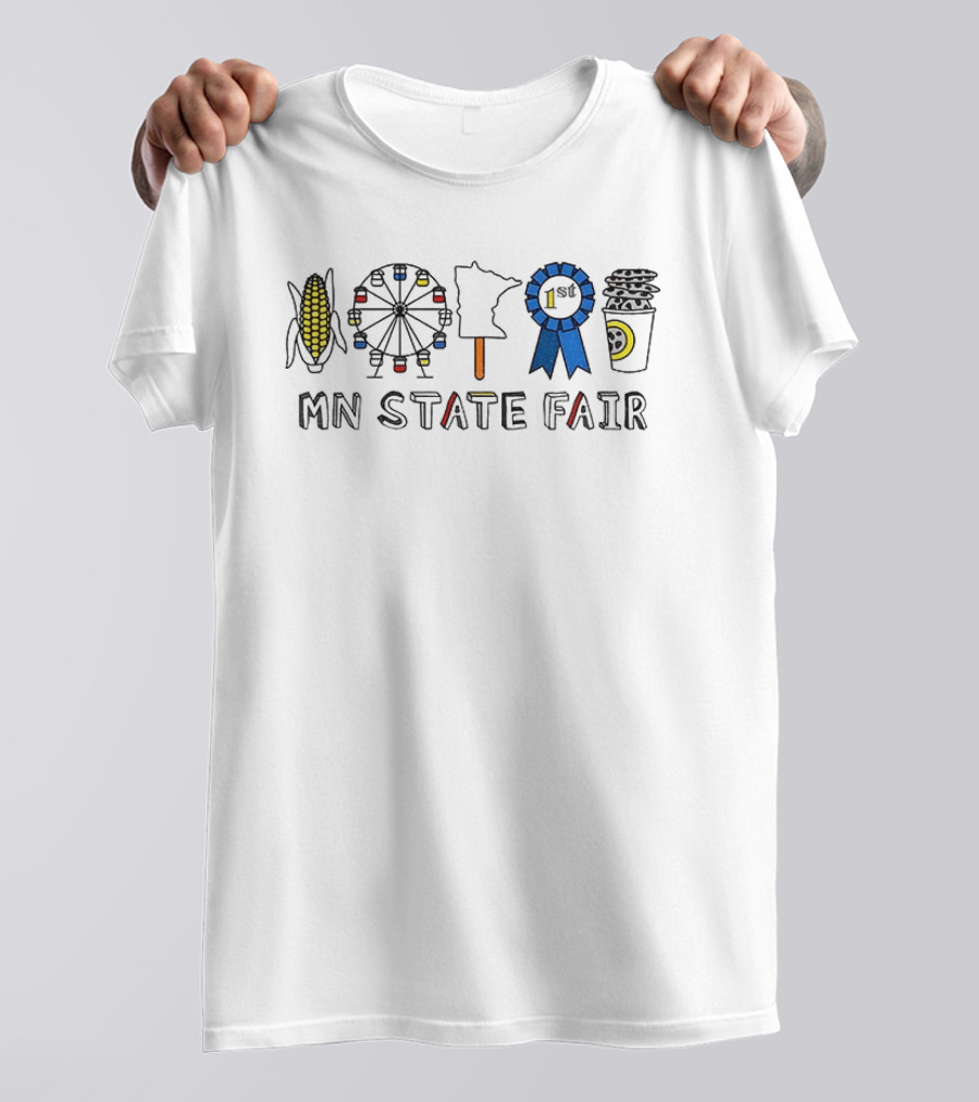 MN State Fair Corn Ferris Wheel Minnesota Ribbon Coffee 1st T-Shirt