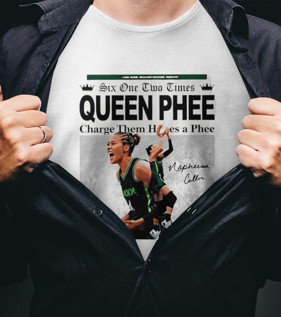Six One Two Times Queen Phee Charge Them Hoops Napheesa Collier Lynx T-Shirt