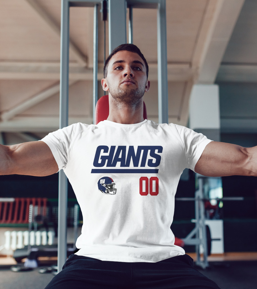 New York Giants 00 Football Helmet Giants T-Shirt