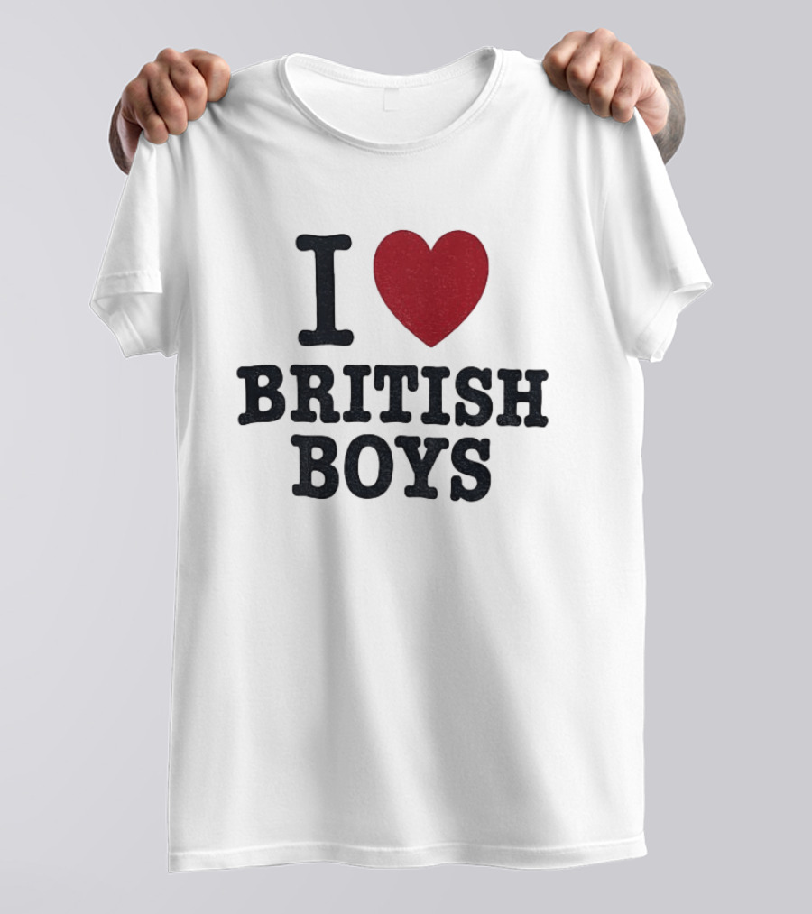 I Love British Boys Noah Schnapp Fanwear T-Shirt