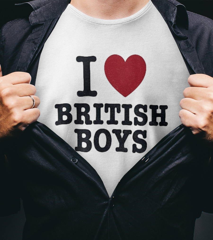 I Love British Boys Noah Schnapp Fanwear T-Shirt