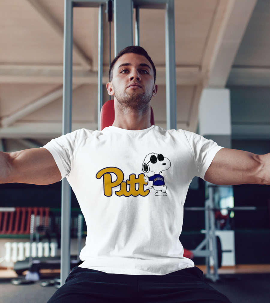 Pittsburgh Panthers NCAA Pitt Snoopy Sunglasses Cartoon T-Shirt