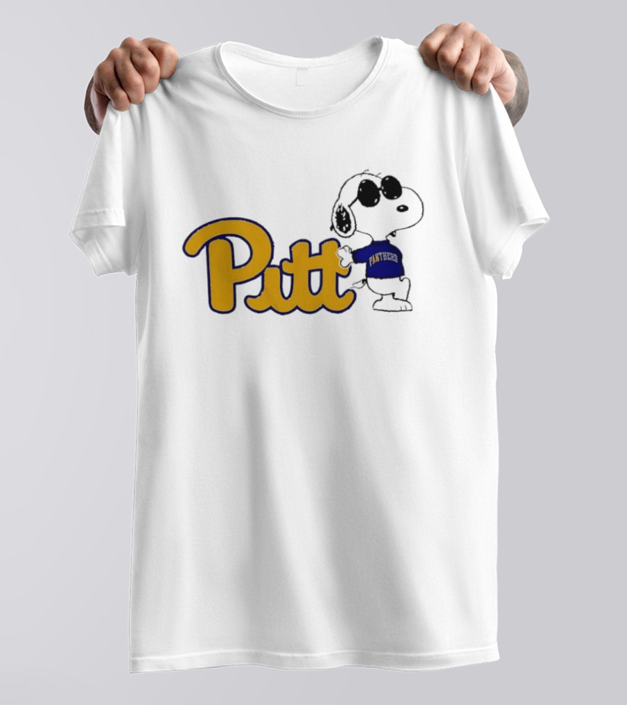 Pittsburgh Panthers NCAA Pitt Snoopy Sunglasses Cartoon T-Shirt
