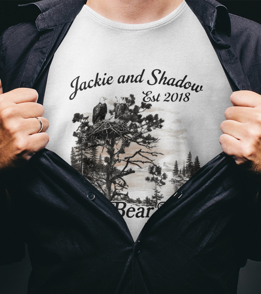 Jackie And Shadow Bald Eagle Nesting Pair Established 2018 Big Bear Lake T-Shirt