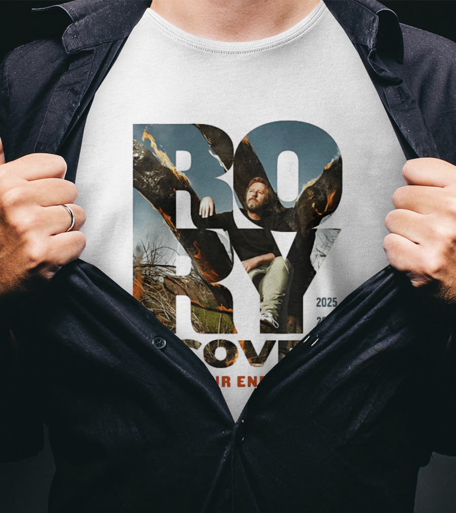 Rory Scovel Know Your Enemy Tour 2023 2026 Fire Backdrop T-Shirt