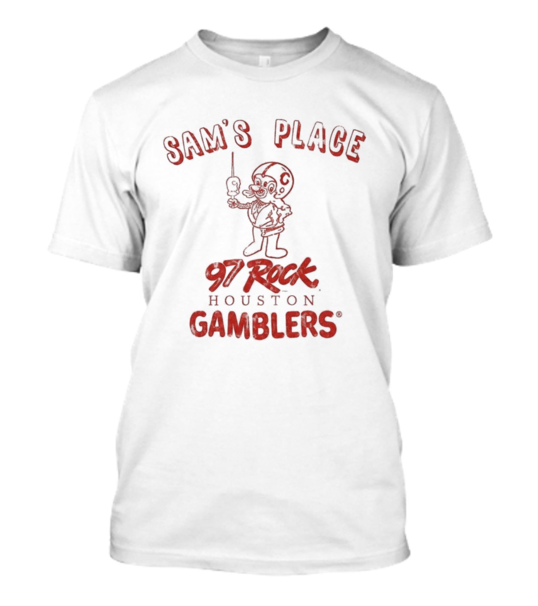 Sam's Place 97 Rock Houston Gamblers T-Shirt