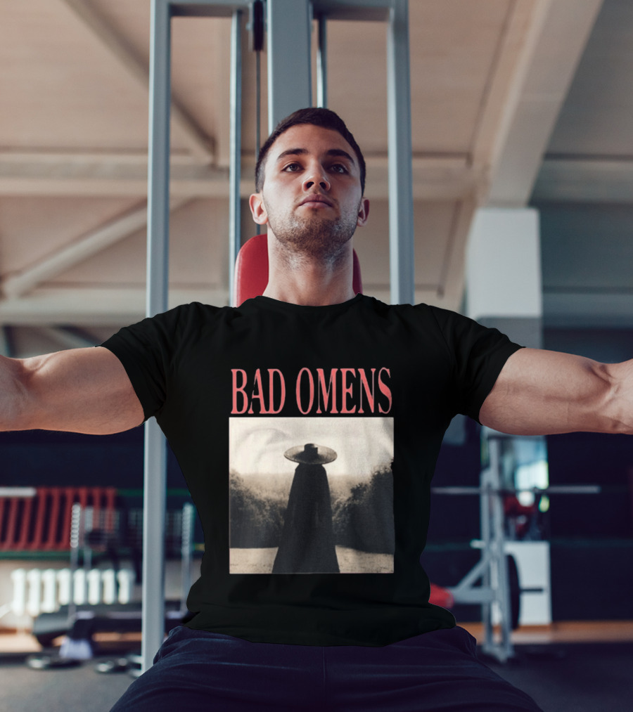 Bad Omens Specter Tour Dark Figure In Shadowy Landscape T-Shirt