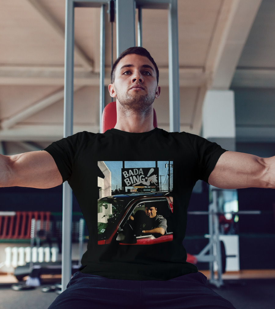 Bada Bing Tony Soprano Vintage Car Scene Sopranos Iconic TV Series T-Shirt
