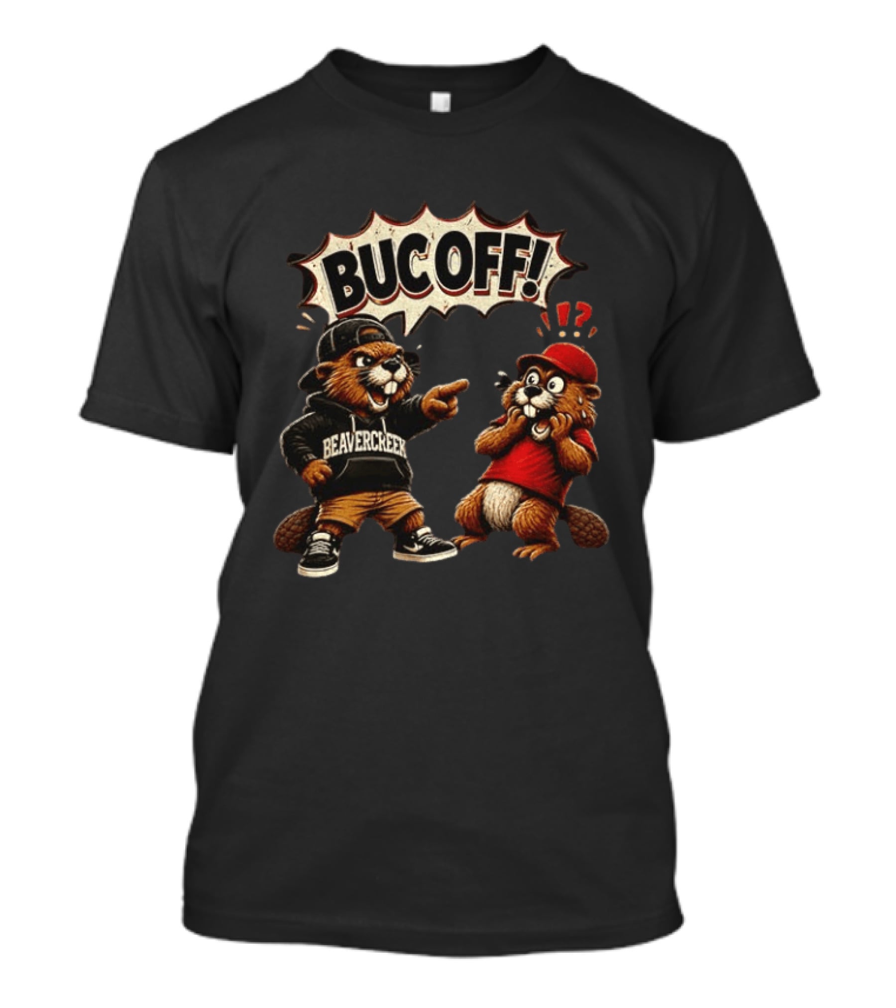 Beavercreek Ohio Beaver Bucoff Strong Cartoon Beavers T-Shirt