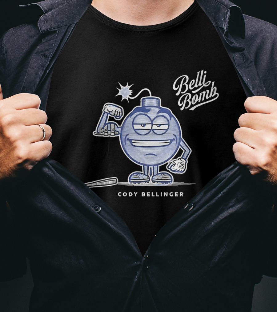 Belli Bomb Cody Bellinger Baseball Cartoon T-Shirt
