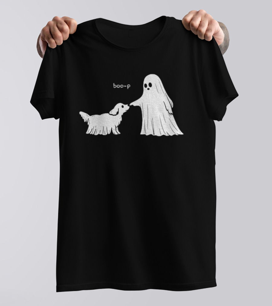 Boo P Ghost And Dog Pet Cartoon T-Shirt