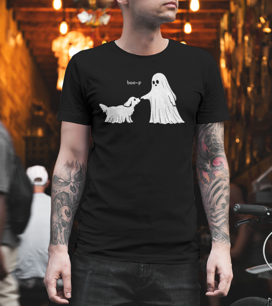 Boo P Ghost And Dog Pet Cartoon T-Shirt