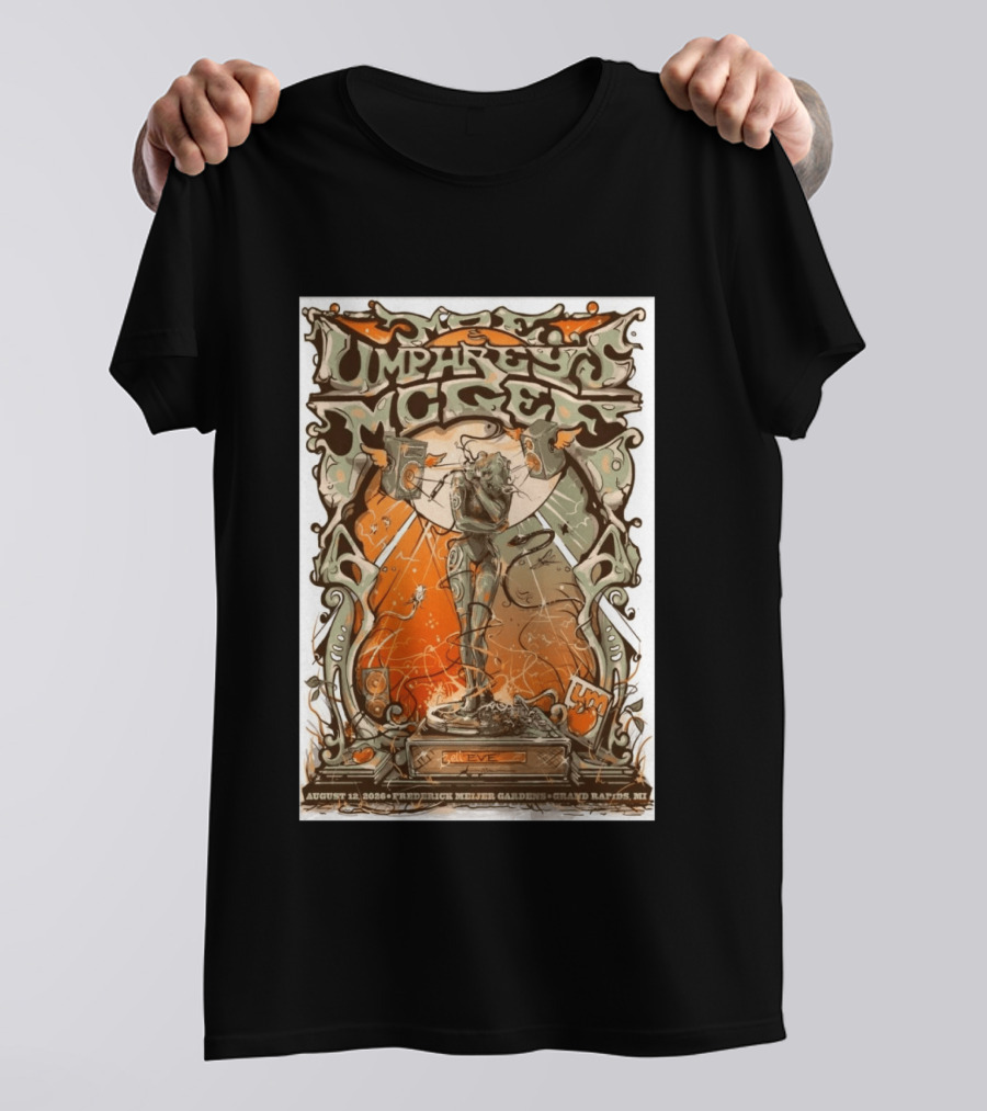 Moe And Umphrey's McGee August 12 2026 Frederik Meijer Gardens Grand Rapids MI Concert T-Shirt