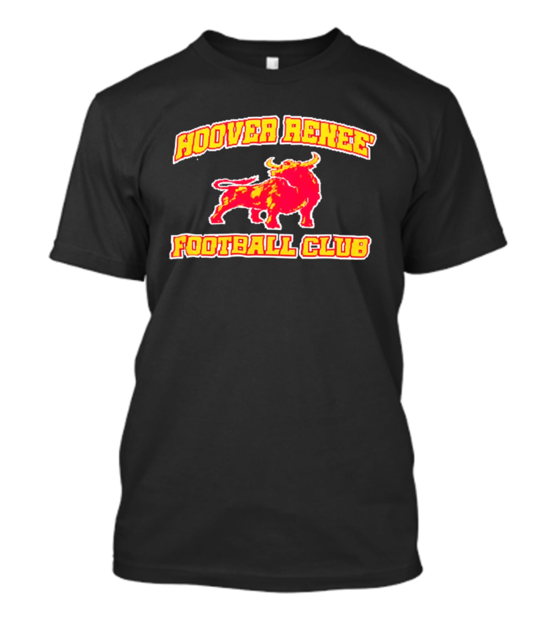 Hoover Renee Football Club Red Yellow Charging Bull T-Shirt