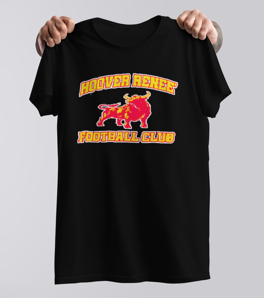 Hoover Renee Football Club Red Yellow Charging Bull T-Shirt