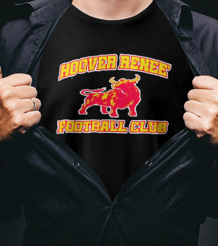 Hoover Renee Football Club Red Yellow Charging Bull T-Shirt