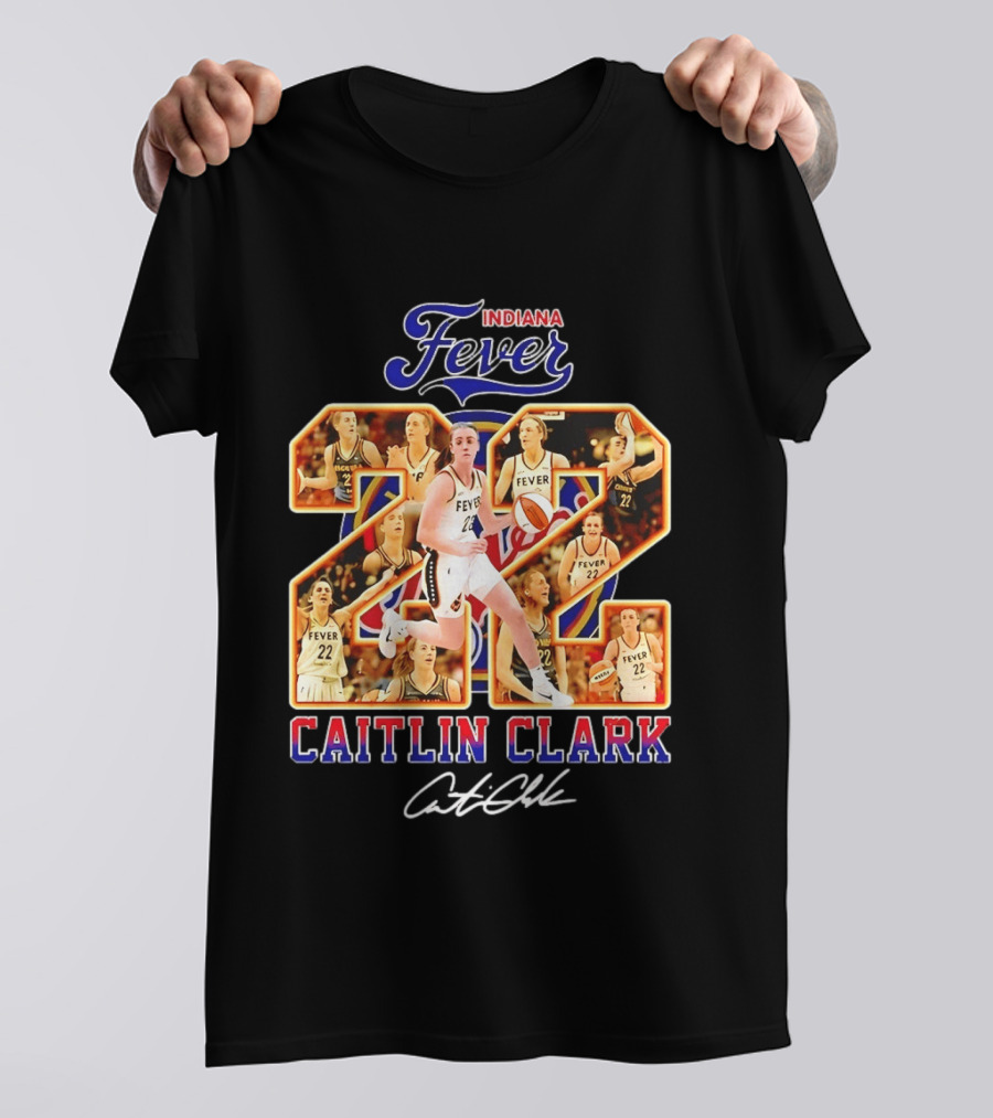 Indiana Fever Caitlin Clark #22 Collage WNBA T-Shirt