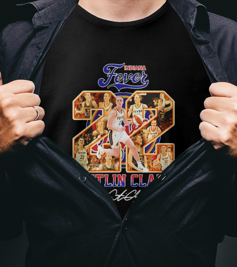 Indiana Fever Caitlin Clark #22 Collage WNBA T-Shirt