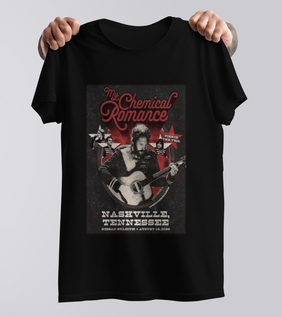 My Chemical Romance Nissan Stadium August 13 2026 Nashville Tennessee Pierce The Veil T-Shirt