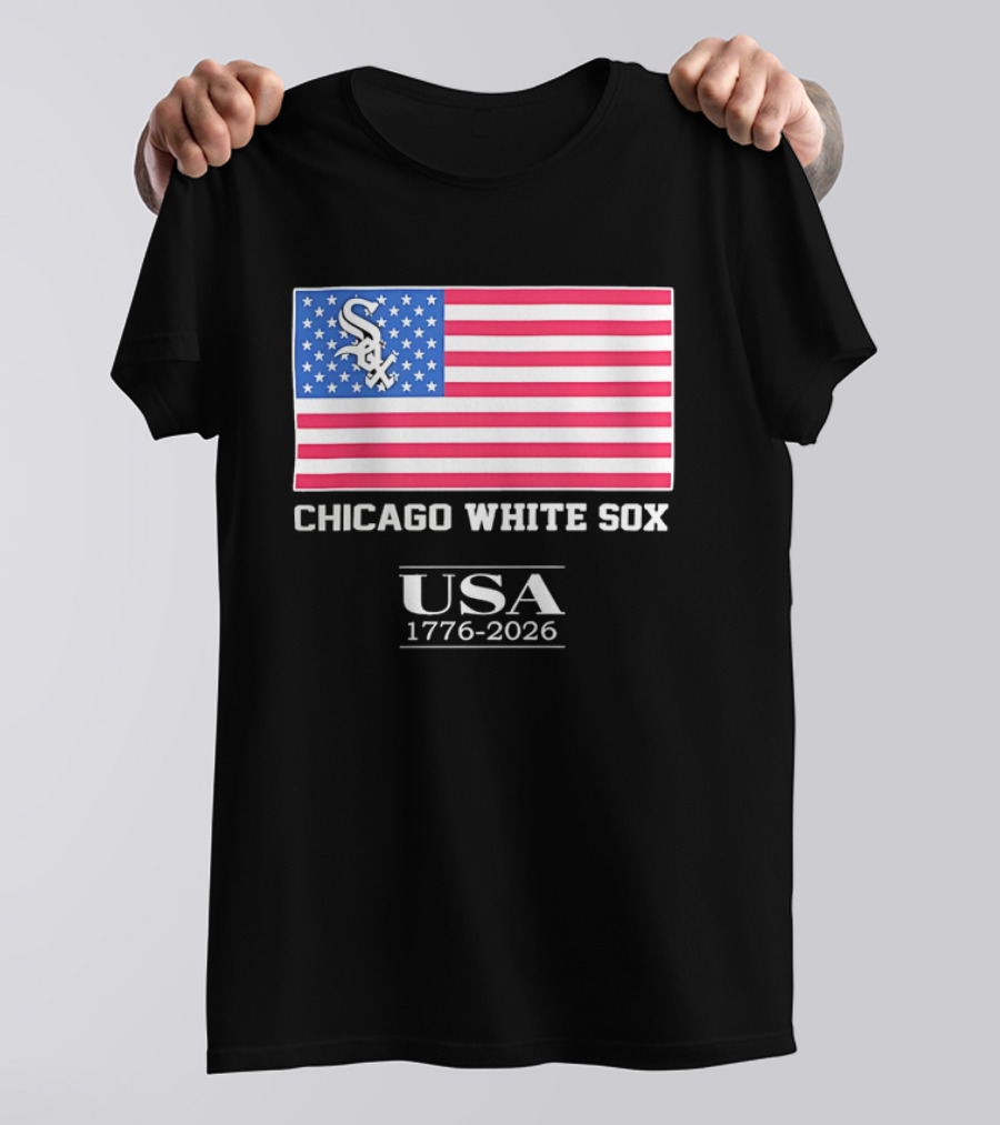 Chicago White Sox USA 1776 2026 Stars And Stripes American Flag T-Shirt