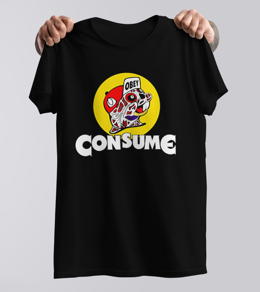 Obey Consume Beaver Streetwear Hip Hop T-Shirt