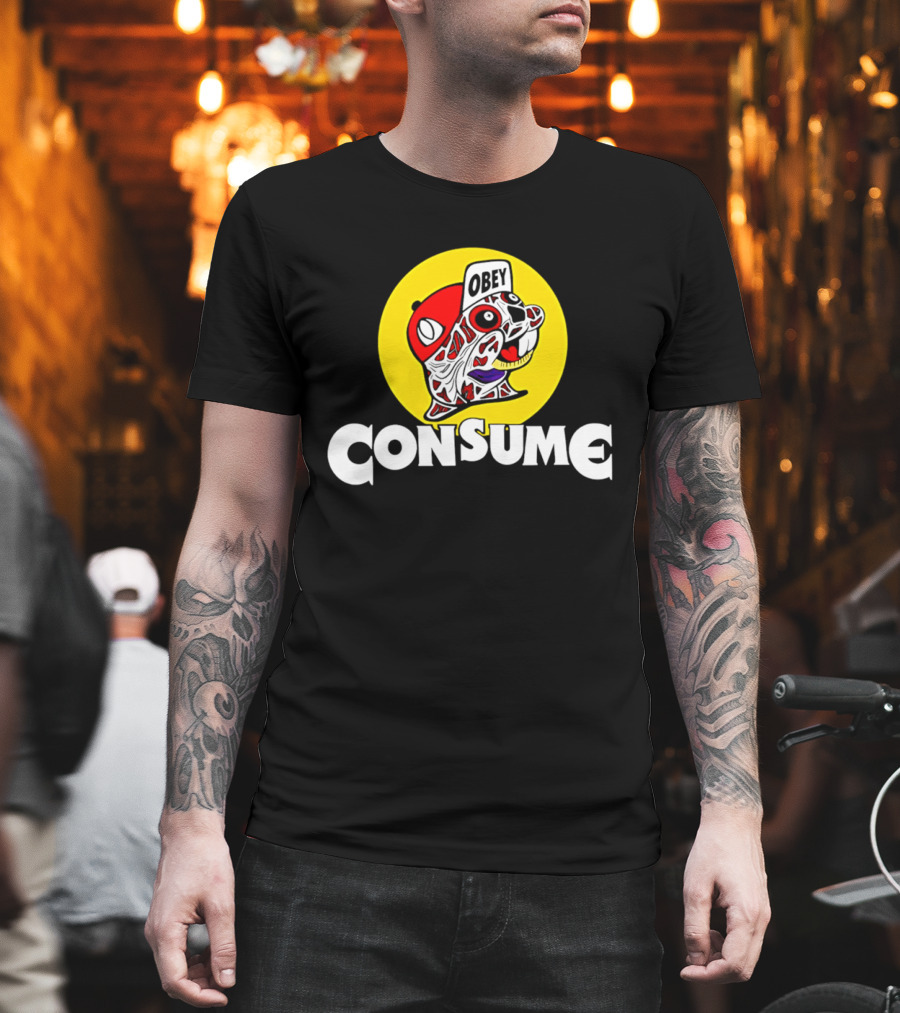 Obey Consume Beaver Streetwear Hip Hop T-Shirt