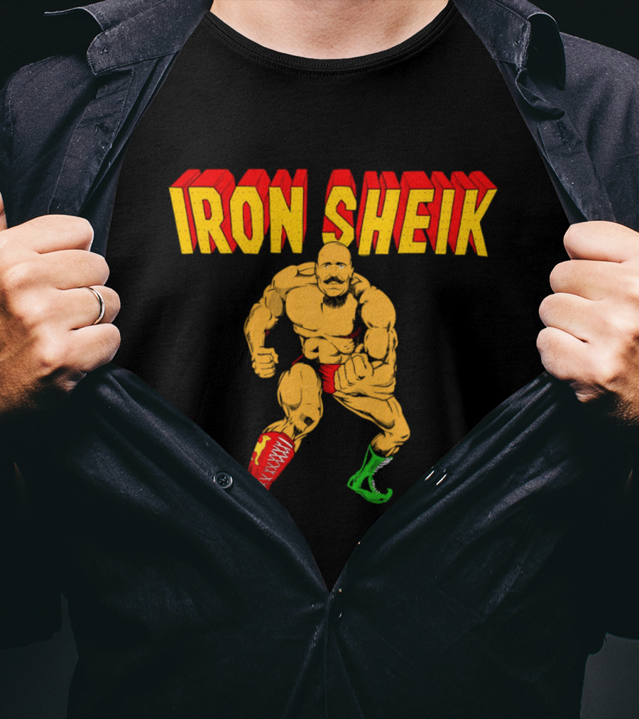Iron Sheik Wrestling Legend Iconic Wrestler T-Shirt