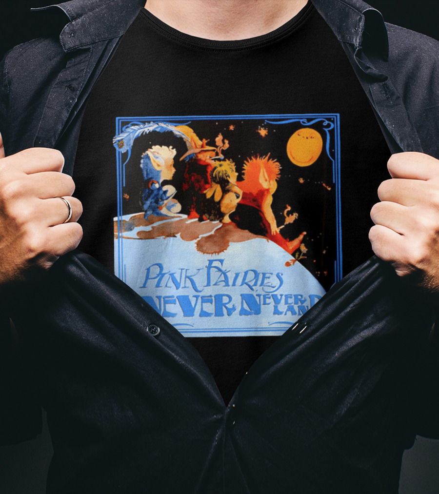 Pink Fairies Never Never Land Vintage Fantasy T-Shirt