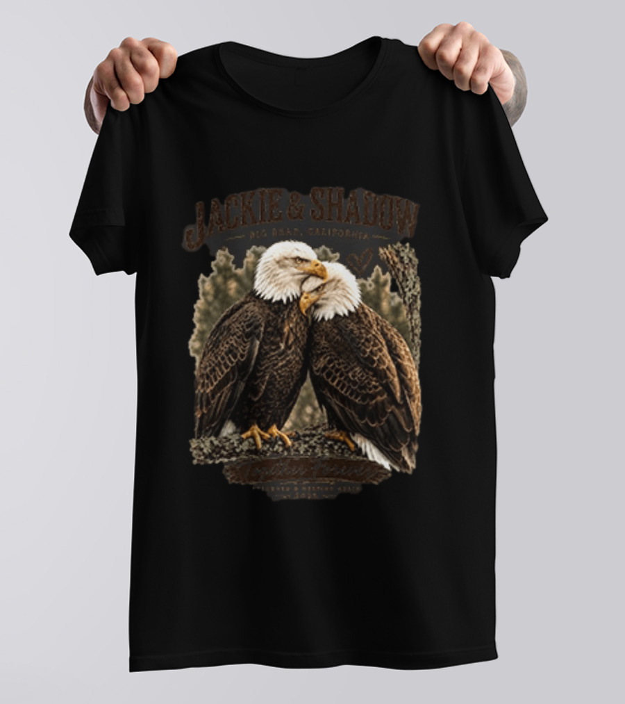 Jackie And Shadow Eagles Big Bear California Forever Duo T-Shirt