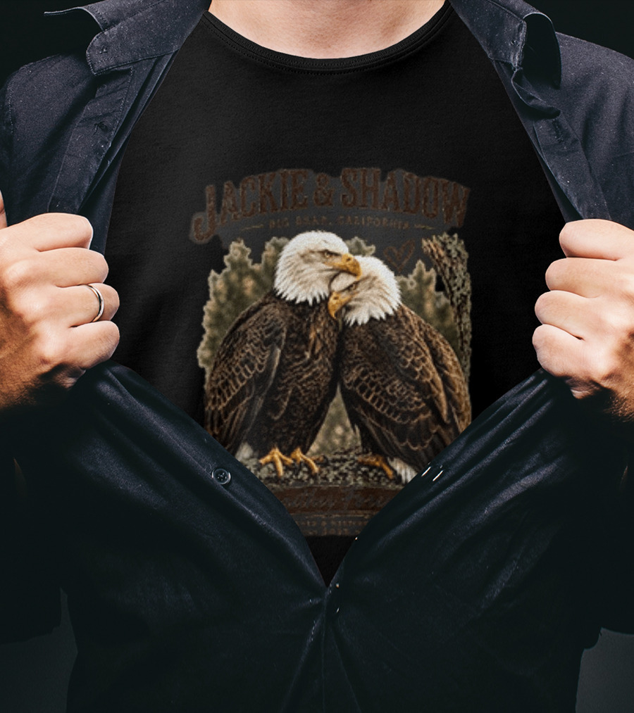 Jackie And Shadow Eagles Big Bear California Forever Duo T-Shirt