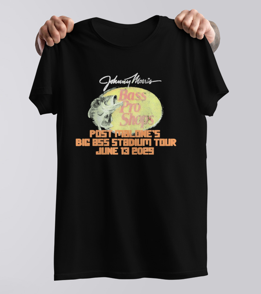 Johnny Morris Bass Pro Shops Post Malone's Big Ass Stadium Tour June 13 2025 T-Shirt