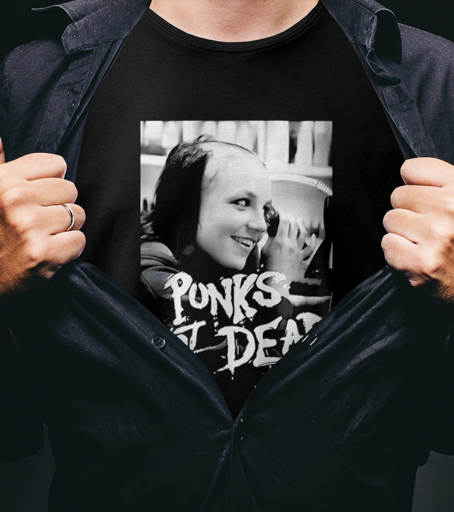 Punks Not Dead Britney Spears Iconic Shaved Look T-Shirt