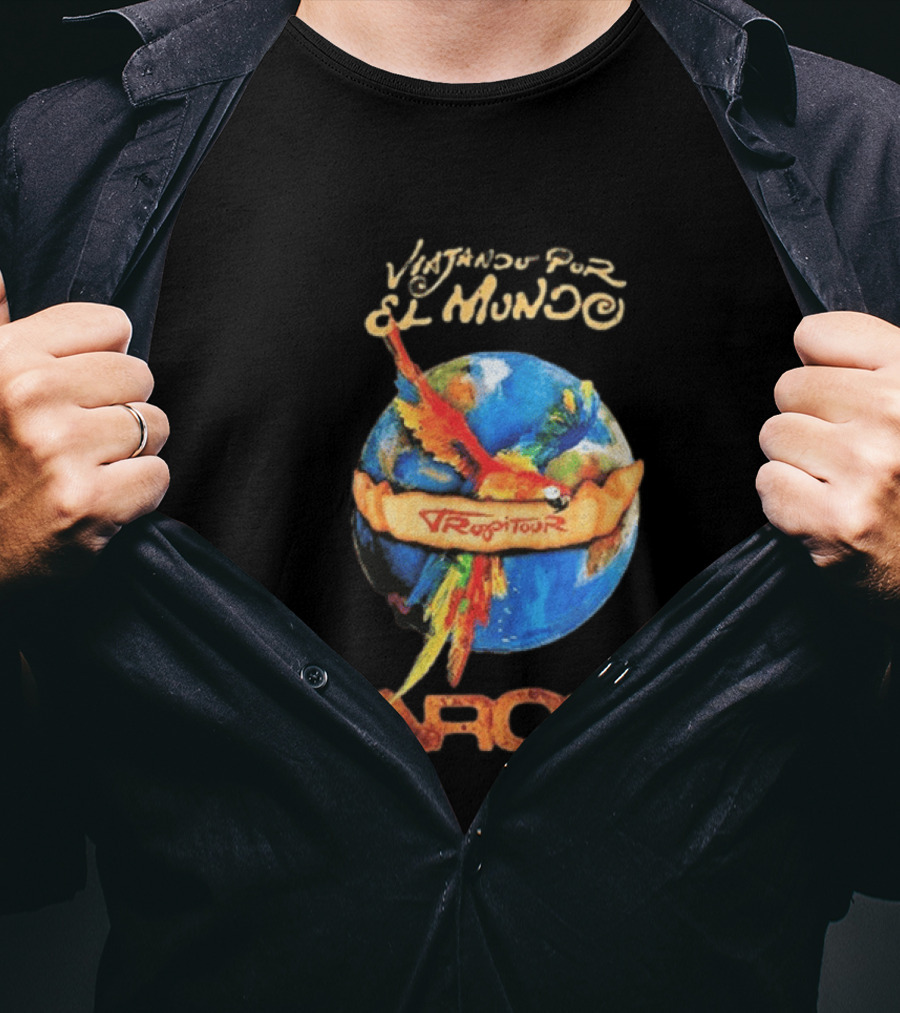 Viajando Por El Mundo Tropitour 2026 Karol G Dates T-Shirt