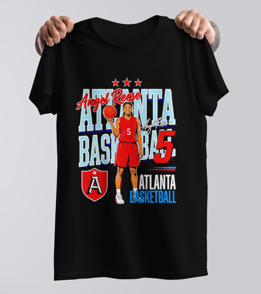 Angel Reese Atlanta Basketball Number 5 T-Shirt