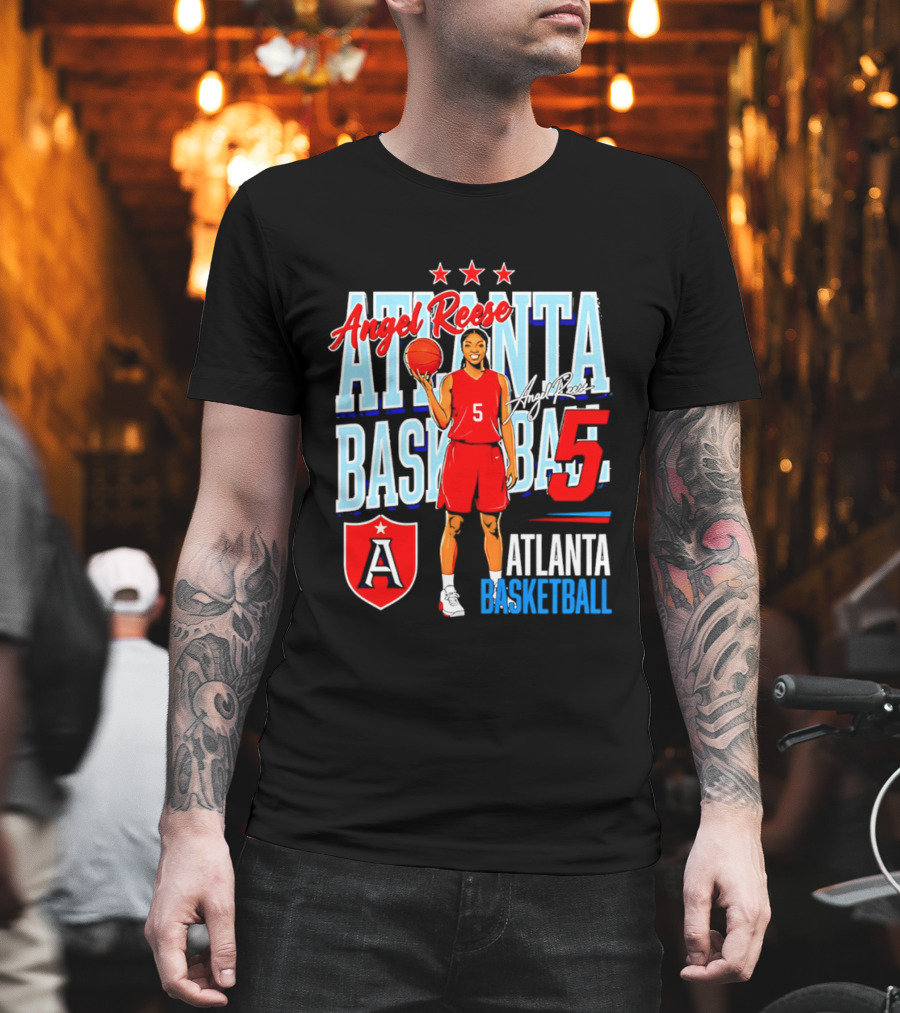 Angel Reese Atlanta Basketball Number 5 T-Shirt