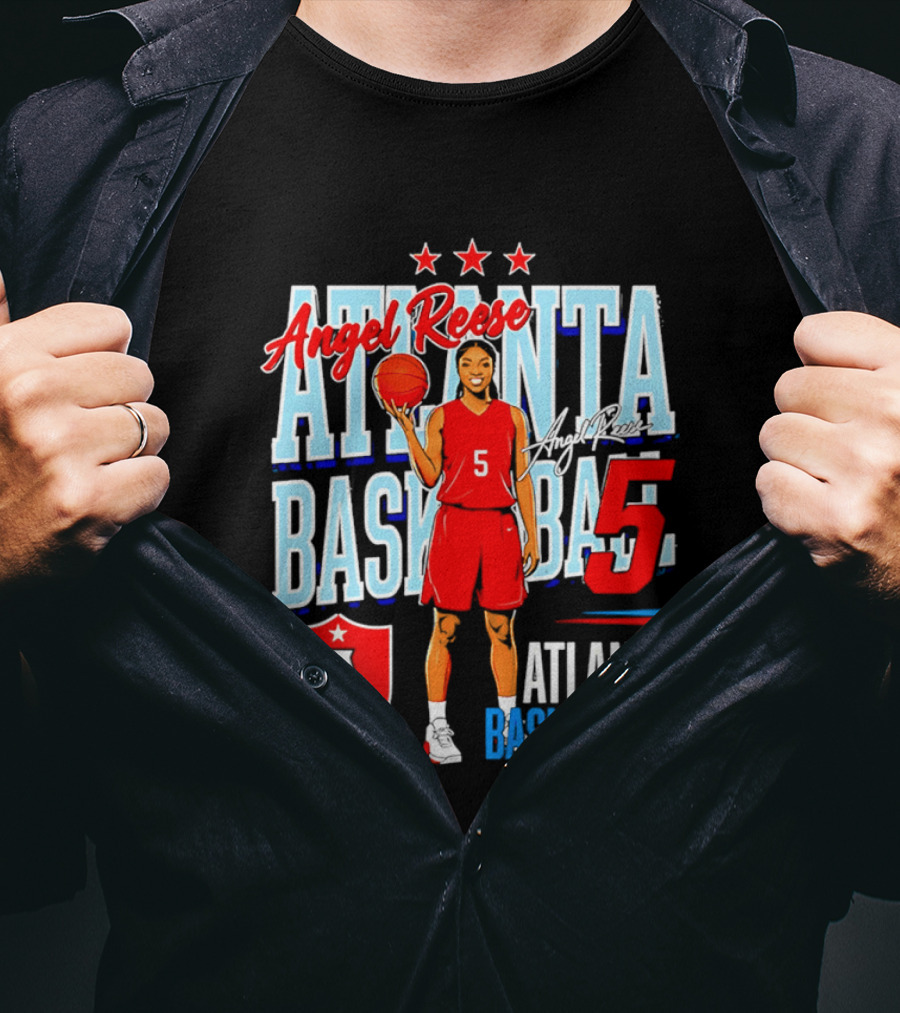 Angel Reese Atlanta Basketball Number 5 T-Shirt