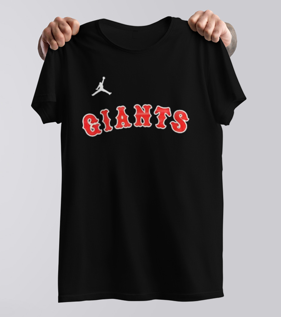 San Francisco Giants MLB Jumpman Arched Red Lettering T-Shirt