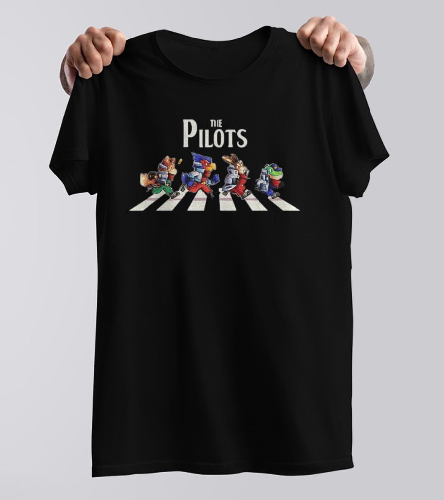 Star Fox Abbey Road The Pilots Crossing Iconic Walkway T-Shirt
