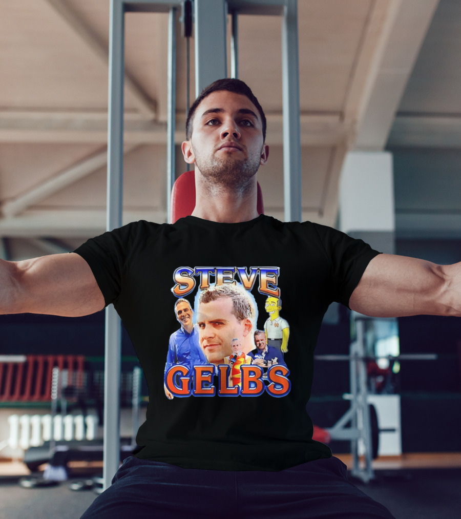 Steve Gelbs Bootleg Photo Collage Simpsonized Cartoon Hot Dog Suit T-Shirt